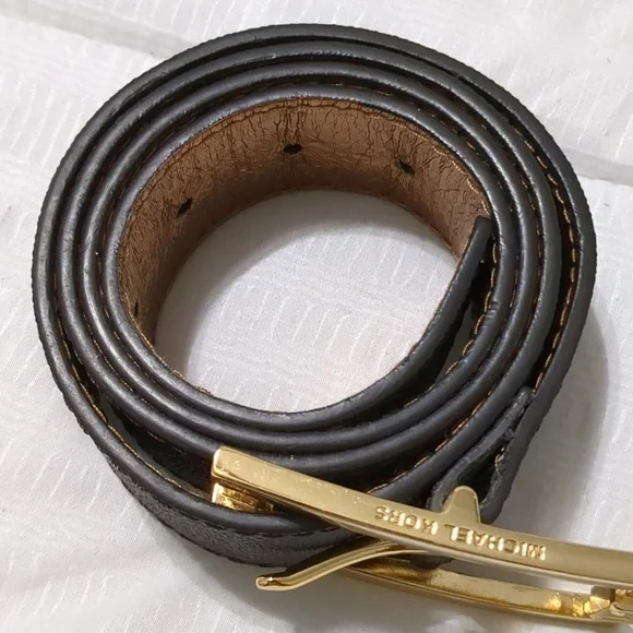 Michael Kors | Accessories | Michael Kors Logo Beltwith Gold  display picture 3